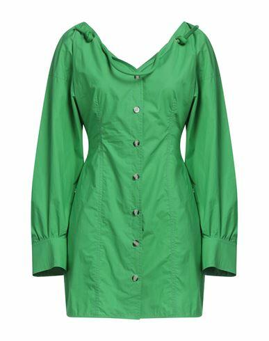 Nanushka Woman Mini dress Green Cotton Cover