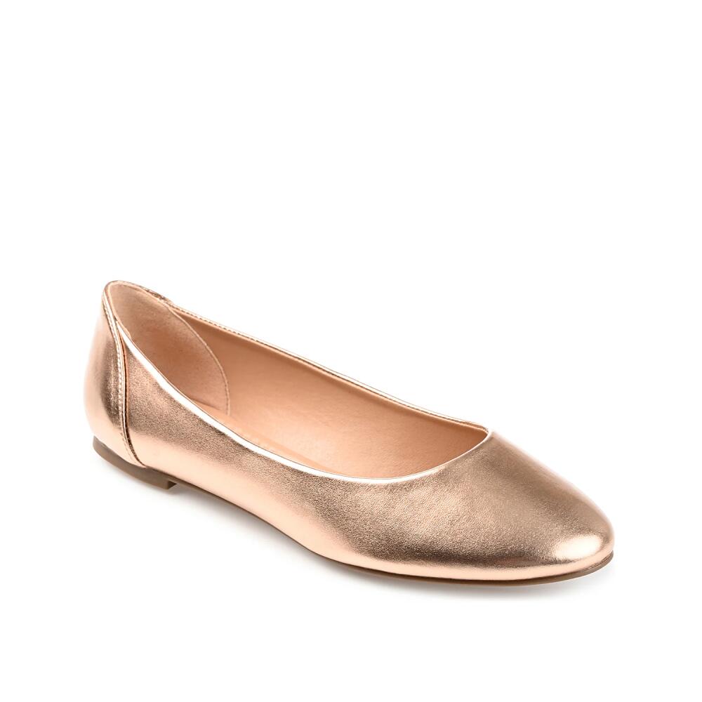 Journee Collection Kavn Ballet Flat | Women's | Rose Gold Metallic Cover