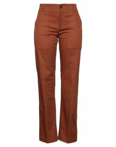 Department 5 Woman Pants Brown Cotton, Elastane Cover