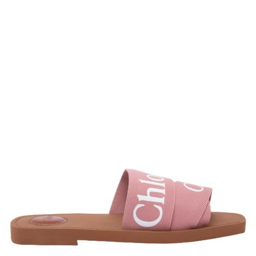 Chloe Woody Logo Flat Sandals Cover