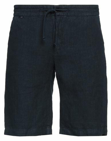 04651/a Trip In A Bag Man Shorts & Bermuda Shorts Midnight blue Linen Cover