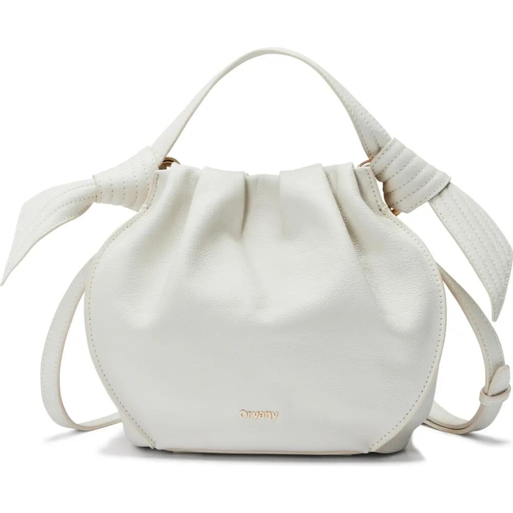 Oryany Selena Leather Bucket Bag in Cloud Cover