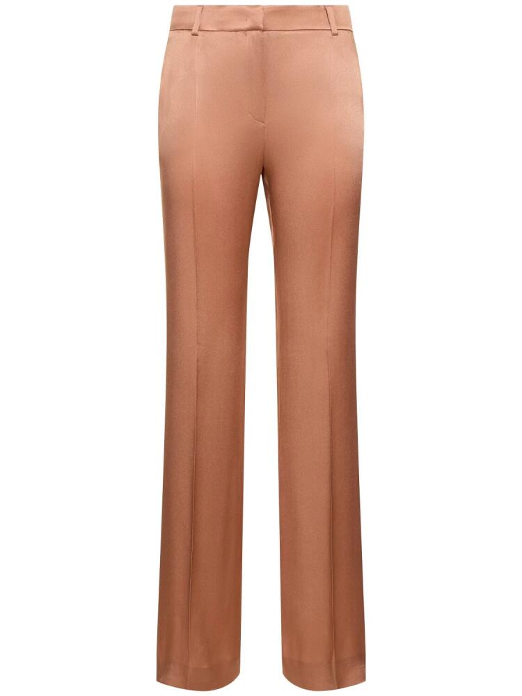 ALBERTA FERRETTI Satin Straight Pants Cover