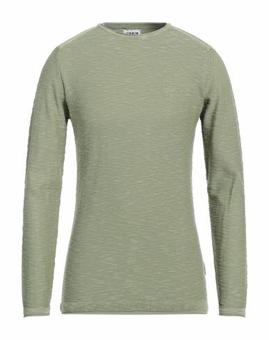 Berna Man Sweater Military green Cotton Cover