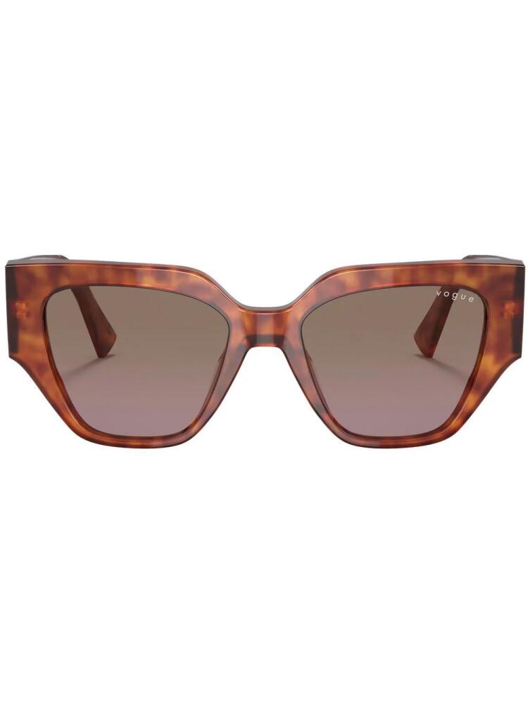 Vogue Eyewear tortoiseshell-effect square-frame sunglasses - Brown Cover