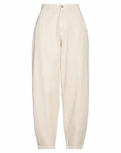 Haveone Woman Pants Beige Cotton Cover