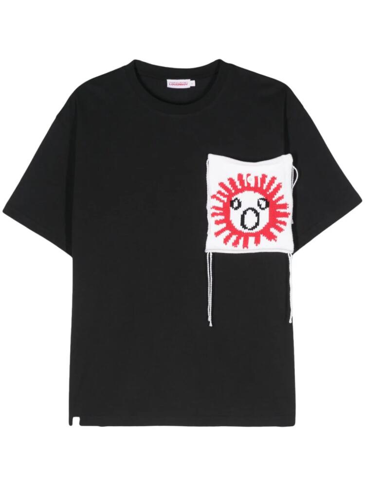 Charles Jeffrey Loverboy Patch T-shirt - Black Cover