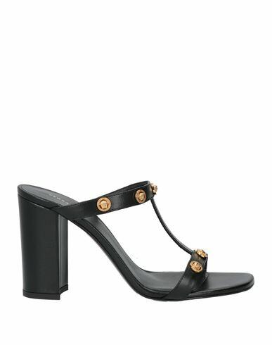 Versace Woman Sandals Black Calfskin Cover