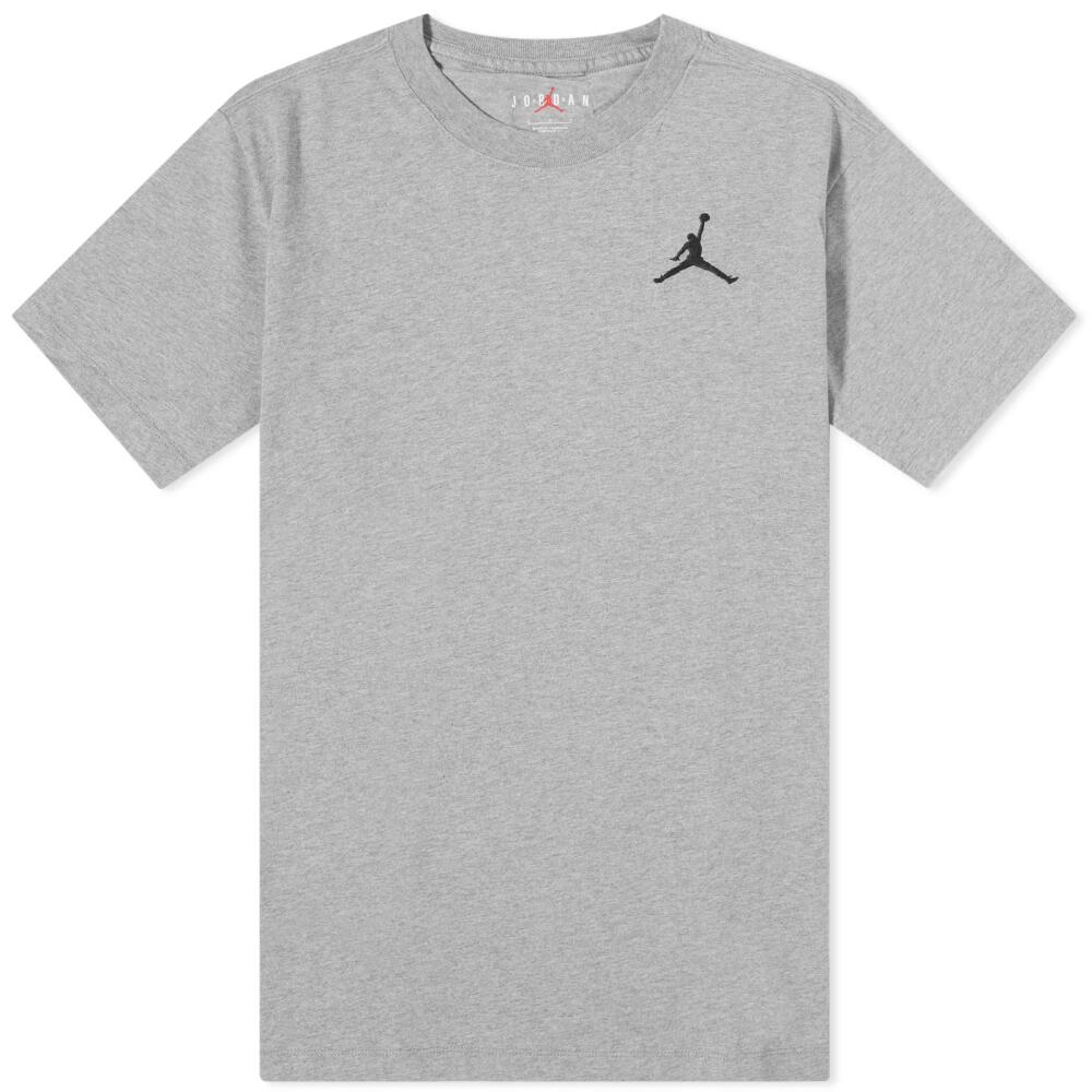 Air Jordan Men's Jumpman Emblem T-Shirt in Carbon Heather/Black Cover