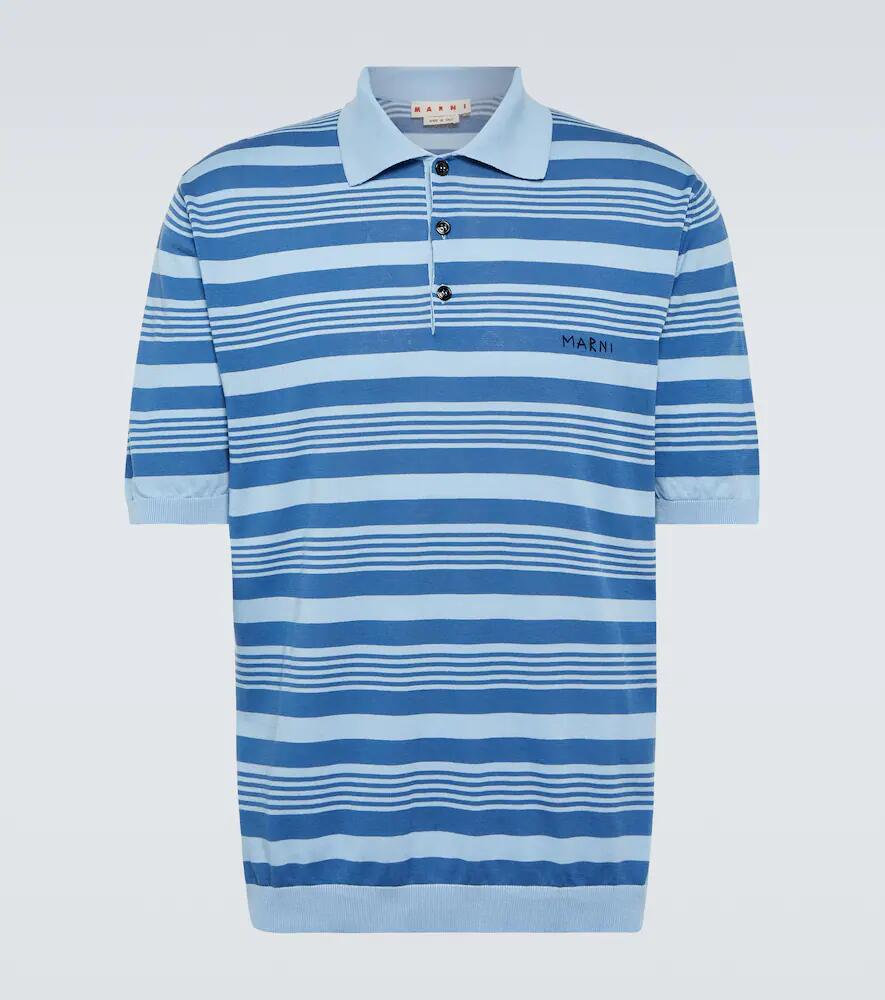 Marni Striped cotton polo shirt Cover