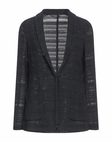 Seventy Sergio Tegon Woman Blazer Midnight blue Polyamide, Viscose, Polyester Cover