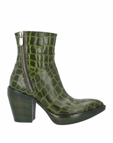 Rocco P. Woman Ankle boots Military green Leather Cover