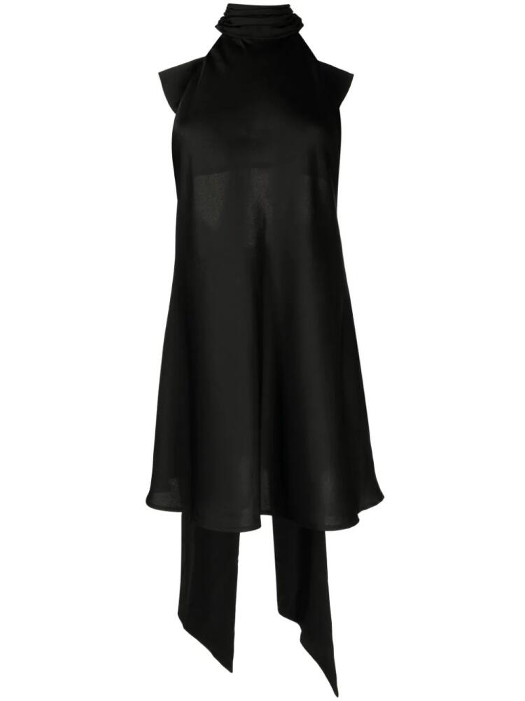 MISHA Rue bow-detail minidress - Black Cover