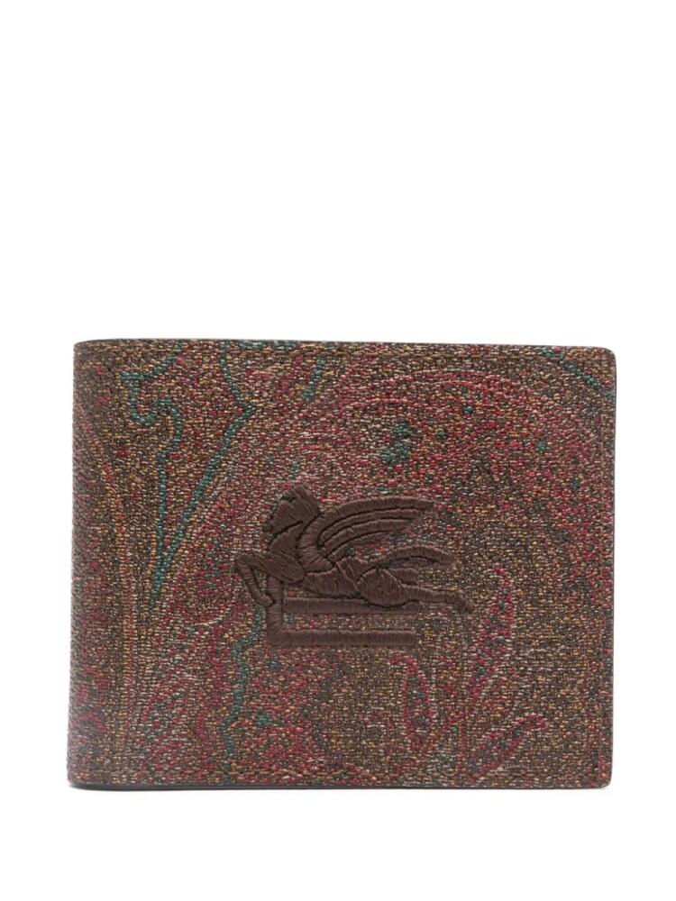 ETRO Pagaso-motif printed wallet - Brown Cover