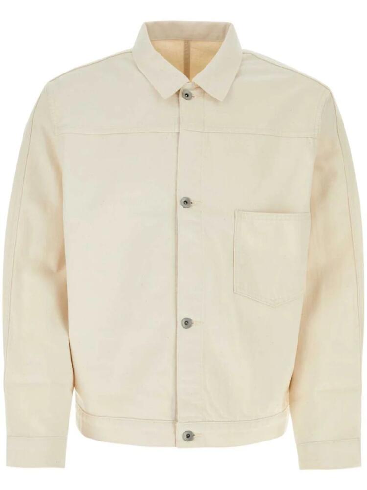 Nanamica button-up classic-collar shirt jacket - Neutrals Cover