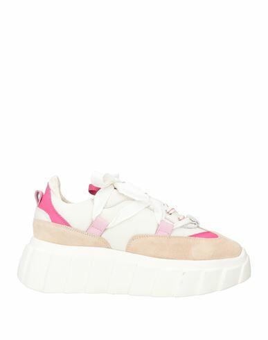 Agl Woman Sneakers Off white Leather, Textile fibers Cover