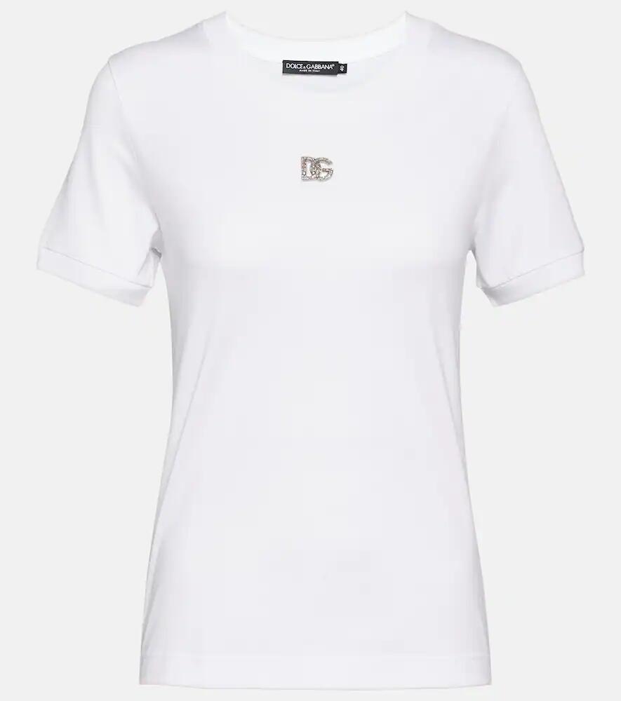 Dolce & Gabbana Embellished cotton T-shirt Cover