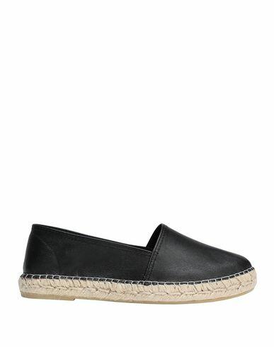 8 By Yoox Woman Espadrilles Black Calfskin Cover