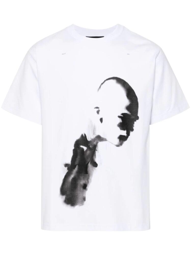 HELIOT EMIL graphic-print T-shirt - White Cover