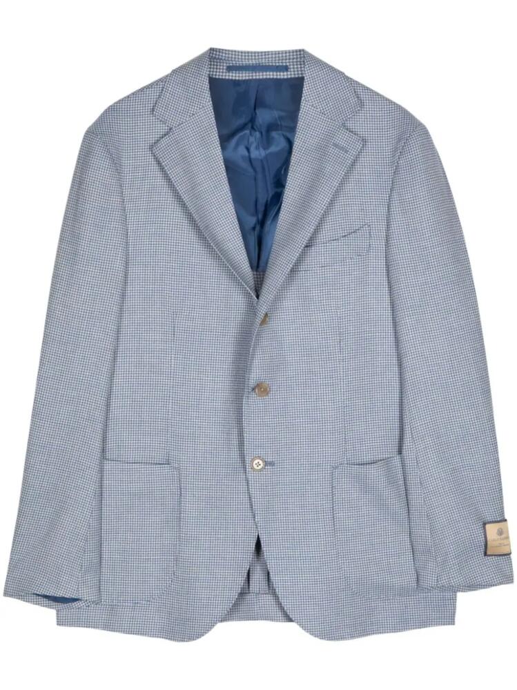 Man On The Boon. Easy Puppy Tooth blazer - Blue Cover