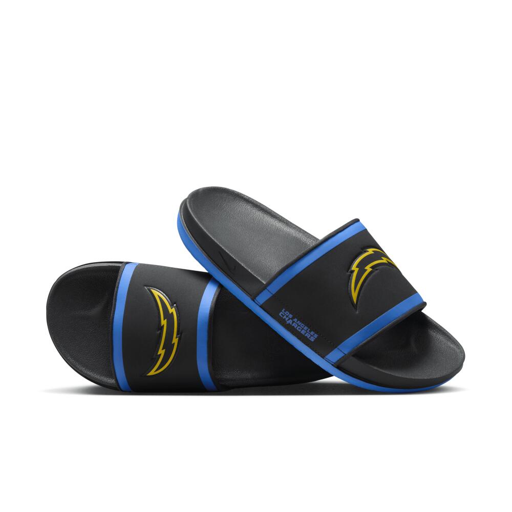 Nike Men's Offcourt (NFL Los Angeles Chargers) Slides in Grey Cover