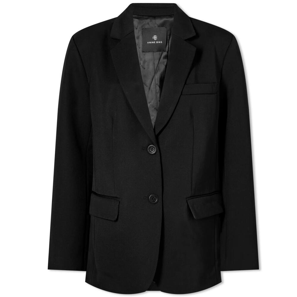 Anine Bing Women's Classic Blazer in Black Cover