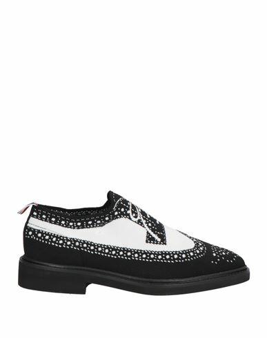 Thom Browne Man Loafers Black Textile fibers, Elastic fibres Cover