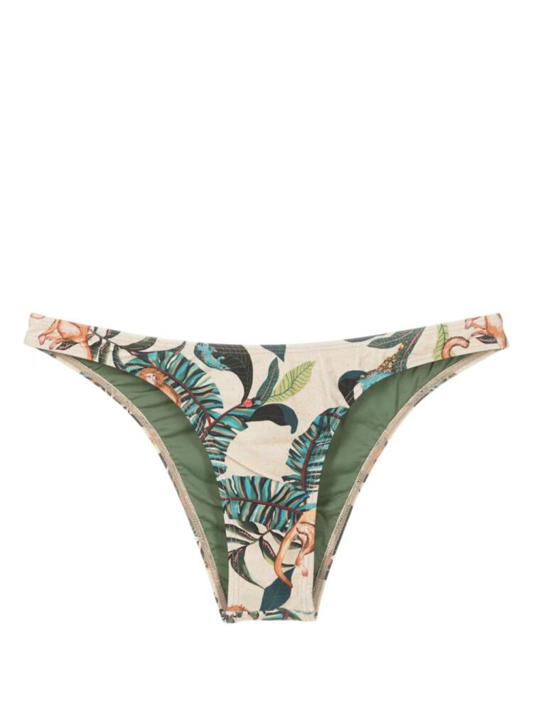 Lygia & Nanny Nikita graphic-print bikini bottoms - Neutrals Cover