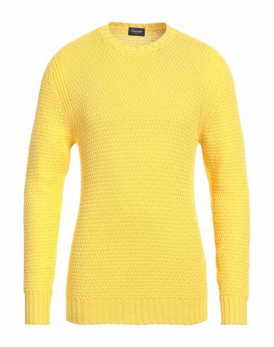 Drumohr Man Sweater Yellow Cotton Cover