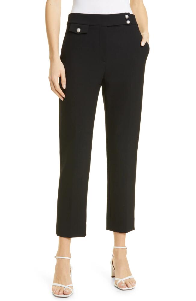 Veronica Beard Renzo Crop Cotton Blend Trousers in Black Cover