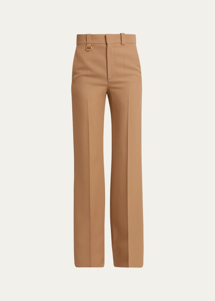 Chloe Grain De Poudre Pleated Wool Trousers Cover