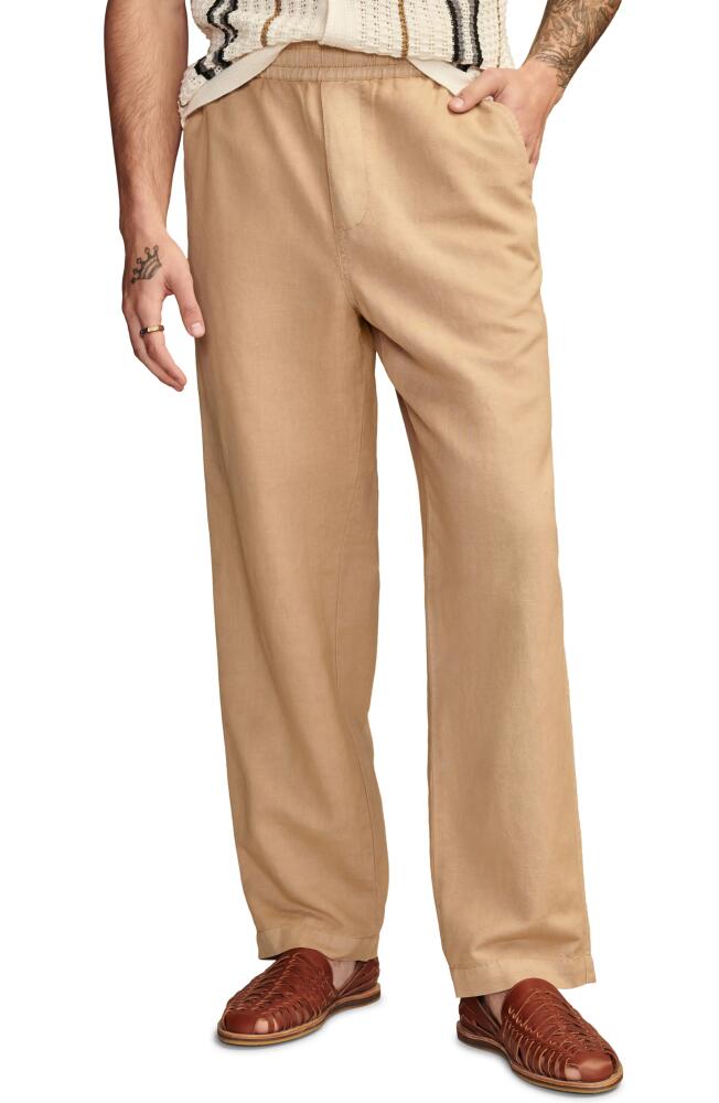 Lucky Brand Pull-On Linen & Cotton Chinos in Elmwood Cover