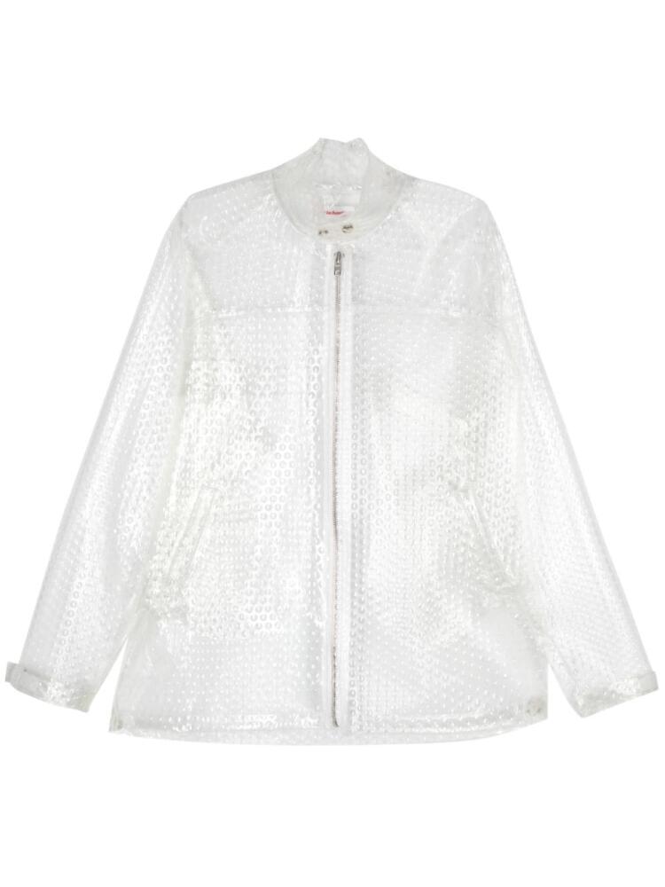 Walter Van Beirendonck transparent-design jacket - Neutrals Cover