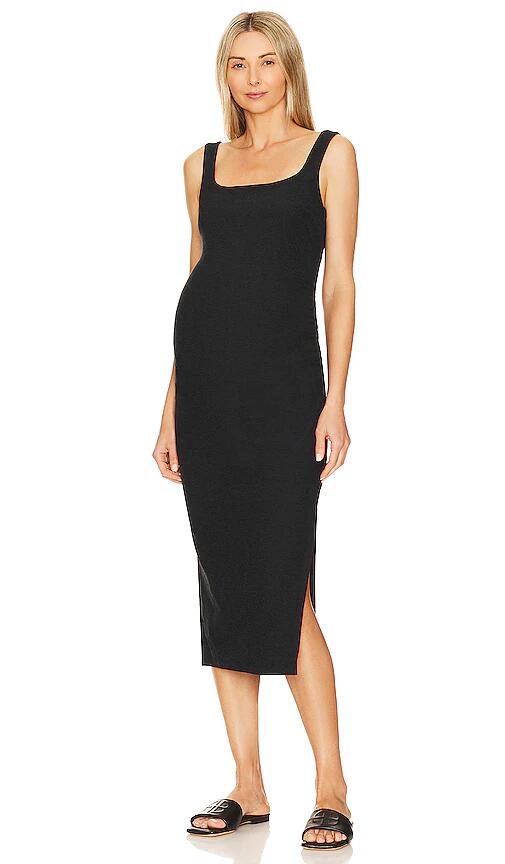 Beyond Yoga Spacedye Icon Midi Maternity Dress in Black Cover