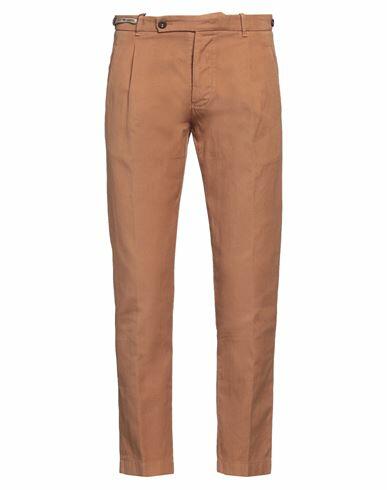 Berwich Man Pants Camel Cotton, Linen Cover