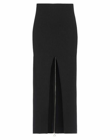 Patou Woman Midi skirt Black Wool Cover