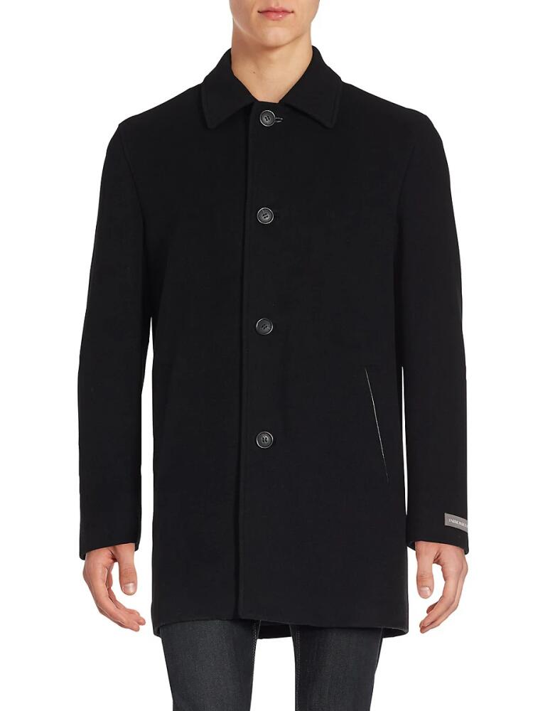 Cole Haan Men's Wool Blend Topcoat - Black Cover