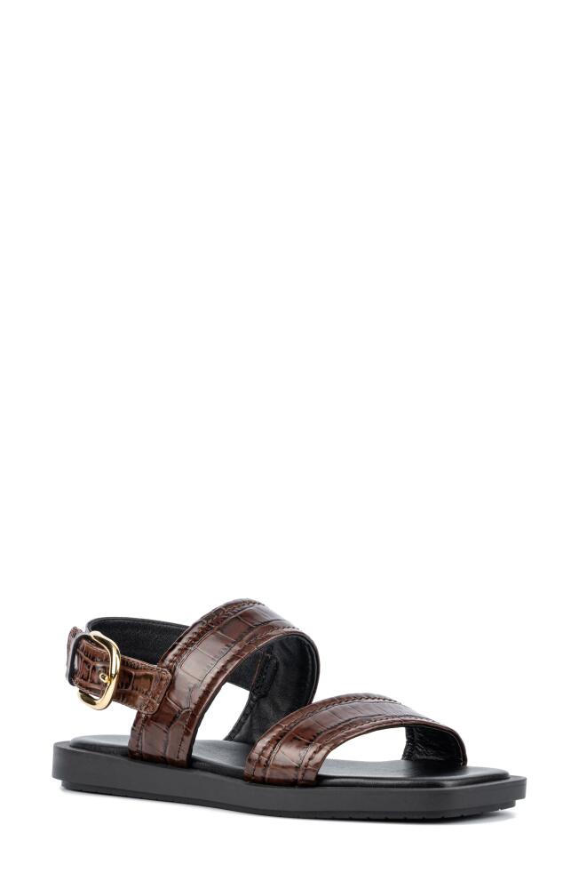 Aquatalia Joni Slingback Sandal in Brown Cover