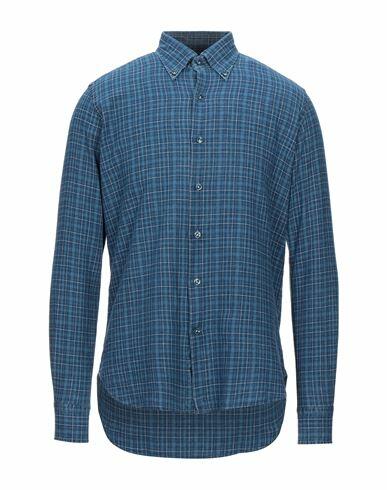 Orian Man Shirt Blue Linen, Cotton Cover