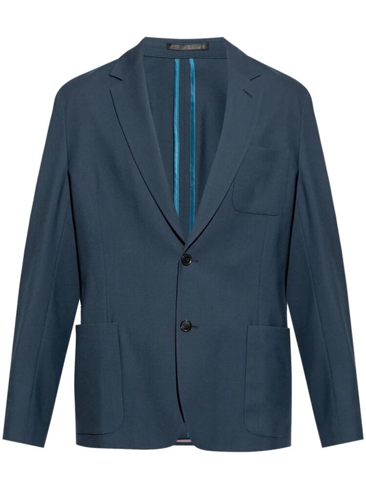 Paul Smith single-breasted wool blazer - Blue Cover