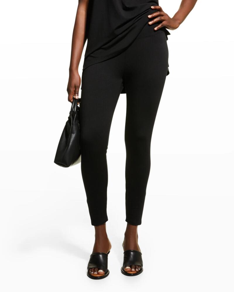 Eileen Fisher High-Rise Cropped Terry Leggings Cover