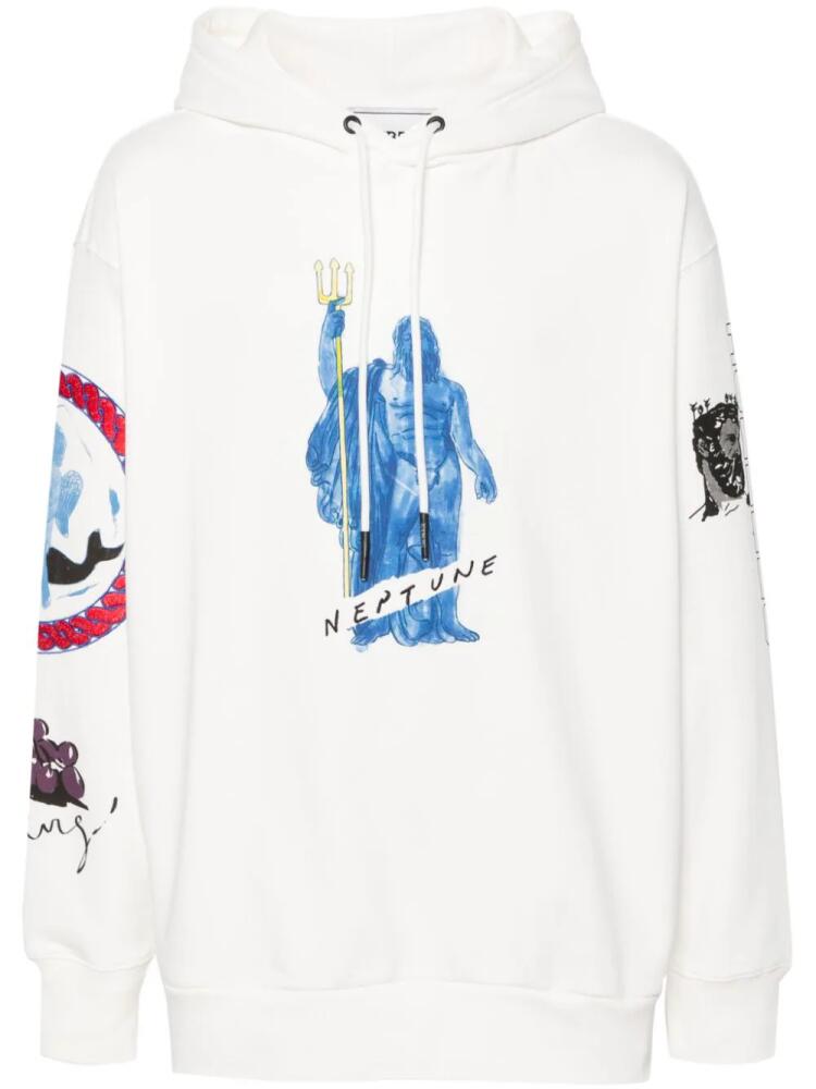 Iceberg motif-embroidered hoodie - White Cover