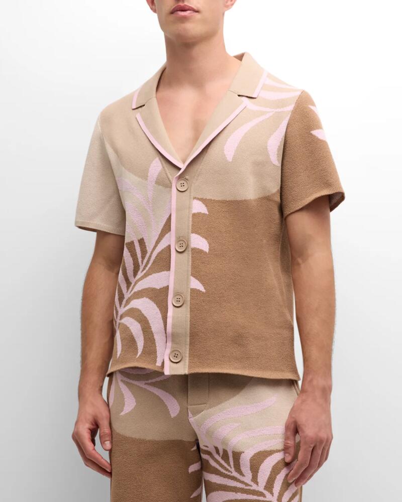 SER.O.YA Men's Lei Terry Jacquard Shirt Cover