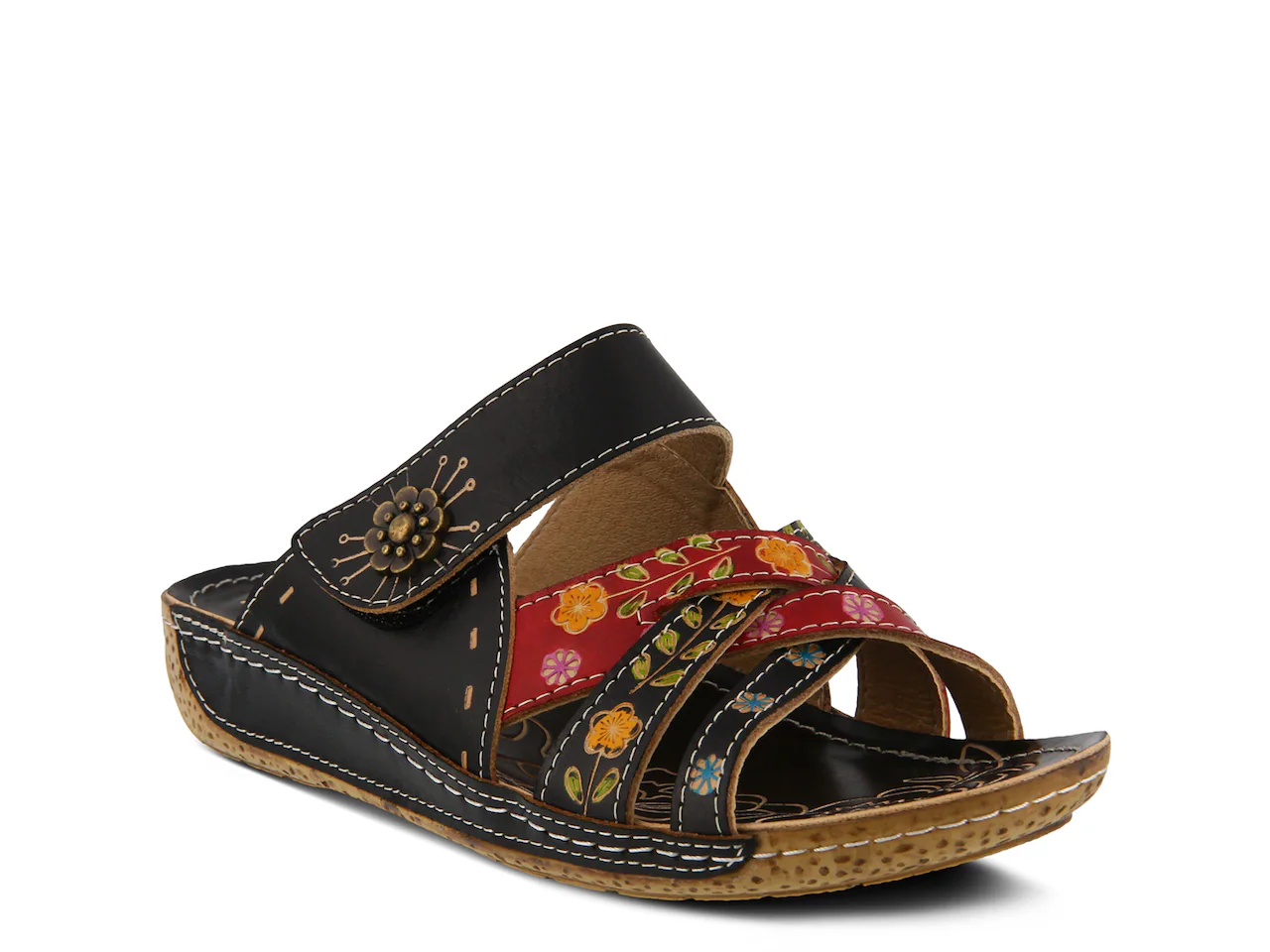 L'Artiste by Spring Step Leigh Wedge Sandal | Women's | Black Cover