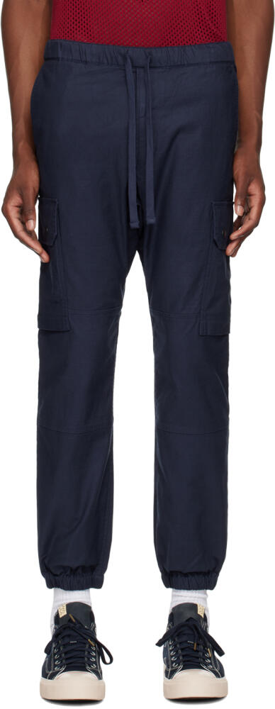 BEAMS PLUS Navy Gym Cargo Pants Cover