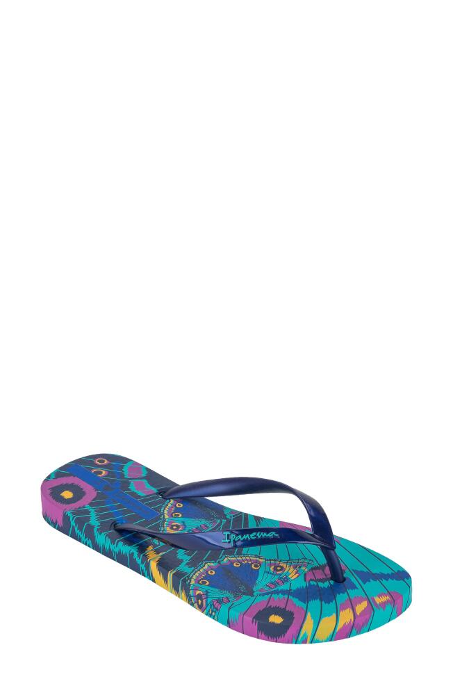 Ipanema Animale Print III Flip Flop in Blue Multi Cover