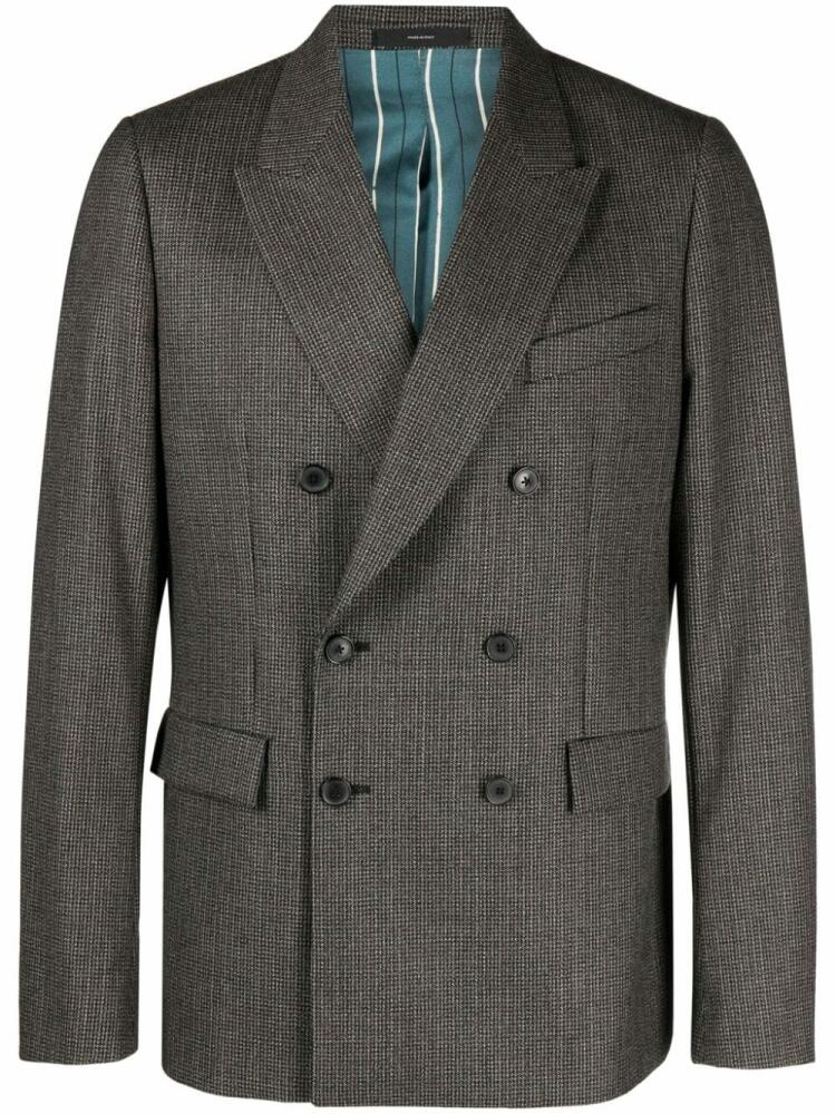 Paul Smith double-breasted wool blazer - Black Cover