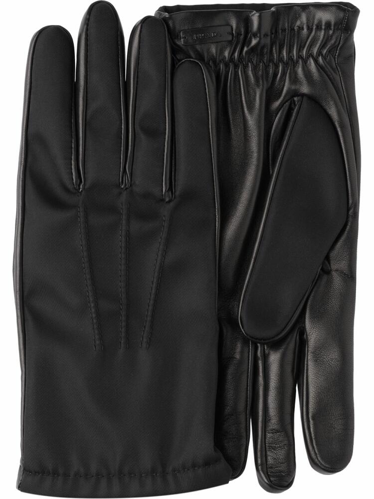 Prada Fabric and leather gloves - Black Cover