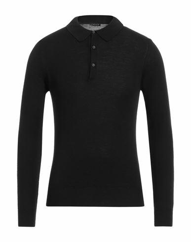 Retois Man Sweater Black Merino Wool Cover