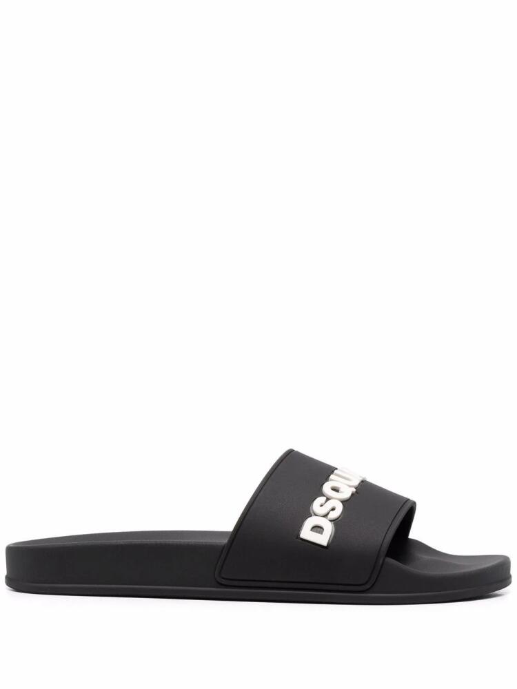 DSQUARED2 embossed logo detail slides - Black Cover